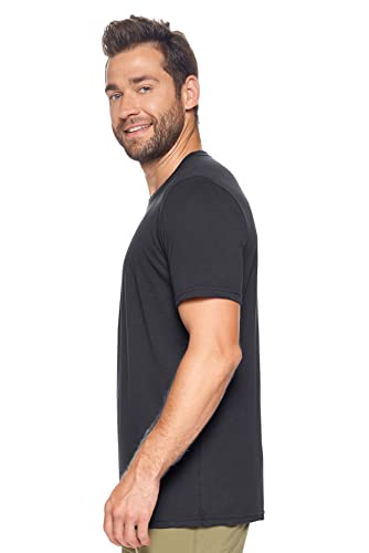 Expert Brand USA-Made Men's MoCA Cotton Blend Crewneck T-Shirt