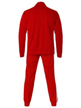 Hat and Beyond Mens Made in USA Premium Track Jacket & Pants Striped Sweatsuit Athletic Casual Essentials Gym