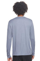 Expert Brand USA-Made Men's Oxymesh Dry Fit Athletic Long Sleeve Shirt