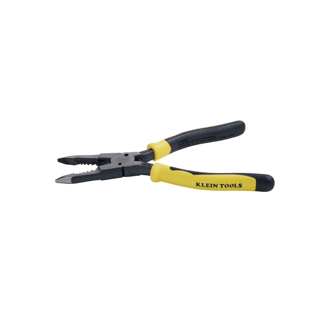 Klein Tools J207-8CR Needle Nose Pliers are All-Purpose Linesman Pliers, Made in USA, Crimping, Looping, Cutting, Stripping, Crimping, Shearing
