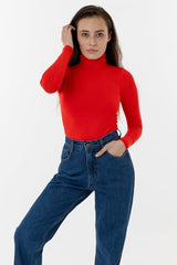 Cotton Spandex Turtleneck - Turtleneck Tops for Women, Stylish