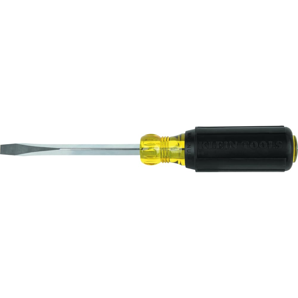 Klein Tools 603-4 Screwdriver, Made in USA, #2 Phillips Tip, Cushion Grip, Precision Machined Electrician Screwdriver, Home Improvement