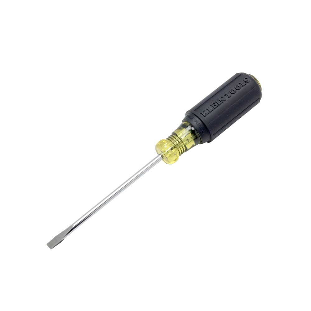 Klein Tools 601-8 3/16-Inch Cabinet Tip Screwdriver, 8-Inch, Made in USA