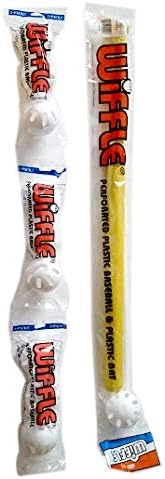 Wiffle® Ball and Bat Set Combo with Pitching Guide - 10 Wiffle® Balls 1 Bat and How to Pitch Pamphlet