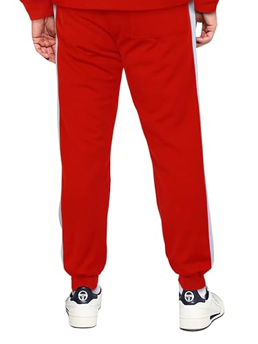 Hat and Beyond Mens Premium USA Made Striped Track Suit Athletic Casual Running Workout Sweat Suit Combo Track Jacket & Pant