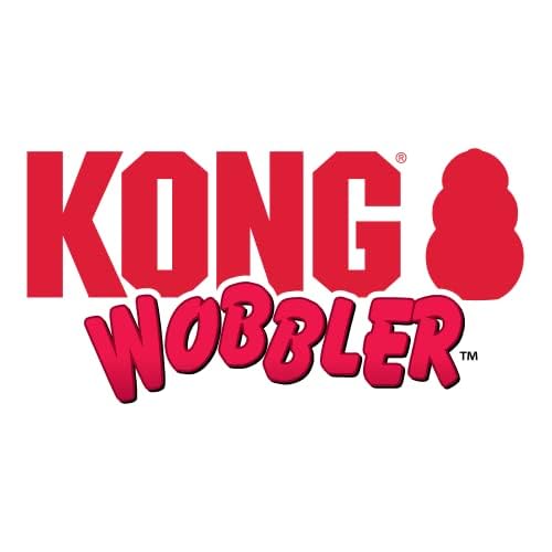 KONG Wobbler - Interactive Dog Toy for Treat Dispensing - Dog Slow Feeder for Healthy Eating - for Medium/Large Dogs