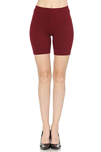 7Wins JJJ Women's Solid Cotton Yoga Burmuda Leggings Knee Length