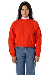 Los Angeles Apparel Heavy Fleece Cropped Mock Neck Pullover (Garment Dye)