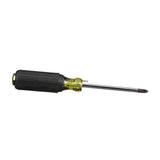 Klein Tools 603-4B No. 2 Wire Bending Phillips Round Shank Tip Screwdriver, Made in USA, Black/Yellow, Small