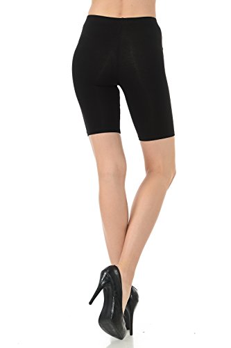 7Wins JJJ Women's Solid Cotton Yoga Burmuda Leggings Knee Length