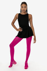 Los Angeles Apparel Ponte Boatneck Ballerina Skirted Leotard