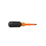 Klein Tools 602-4-INS 1/4-Inch Cabinet Tip Insulated Screwdriver, 4-Inch, Made in USA