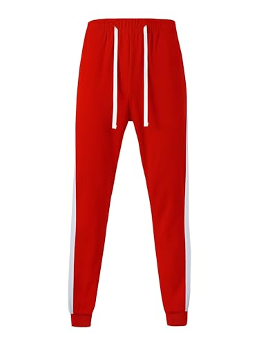 Hat and Beyond Mens Made in USA Premium Track Jacket & Pants Striped Sweatsuit Athletic Casual Essentials Gym