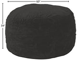 Chill Sack Bean Bag Chair: Giant 5' Memory Foam Furniture Bean Bag - Big Sofa with Soft Micro Fiber Cover - Black