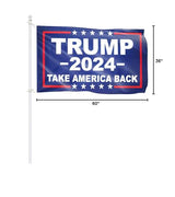 Homissor Trump Flag Made in USA 2024 Trump Flags 3x5 Outdoor Double Sided Donald Trump 2024 Take America Back for Outside