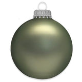 Glass Christmas Tree Ornaments - 67mm / 2.63" [8 Pieces] Designer Balls from Christmas By Krebs Seamless Hanging Holiday Decor (Snow White with Silver Caps)