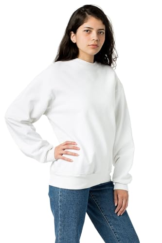 Los Angeles Apparel Heavy Fleece Crewneck Sweater (Piece Dye)