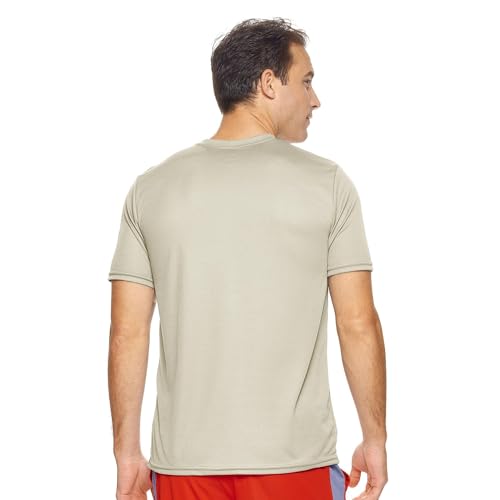 Expert Brand USA-Made Men's Oxymesh Crewneck Short Sleeve Active T-Shirt for Sports Hiking Running Gym