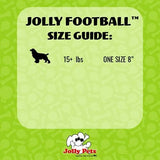 Jolly Dog Football 8-Green Apple, (Model: JF08 GR), for All Breed Sizes