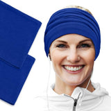 Women's Cotton Headbands Sweatbands 5" Wide Sports Fitness Yoga Fashion Made in USA