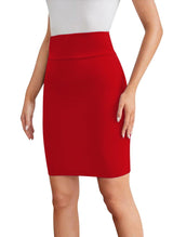 Sweet Hearts Mini Pencil Skirt for Women- Above Knee Silky Basic Bodycon Skirt Made in USA