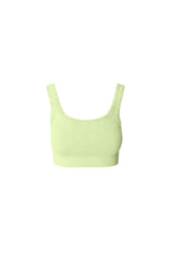 NIKIBIKI Women Seamless Vintage Chevron Ribbed Crop Top, Made in U.S.A, One Size