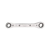 Klein Tools 68200 Ratcheting Box Wrench, Made in USA, 1/4-Inch x 5/16-Inch with Reverse Ratcheting and Chrome Plated Finish