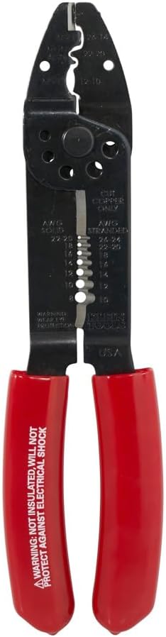Klein Tools 1001 Multi Tool, Made in USA, Wire Stripper, Wire Cutters, Crimper Tool for 8-22 AWG, Multi-Purpose Electrician Tool is 8.5-Inch Long
