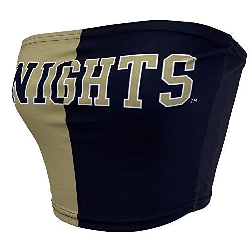 Lojobands Women's Tailgate Outfit College Two Tone Color Block Tube Top Made in USA One Size Fits Most