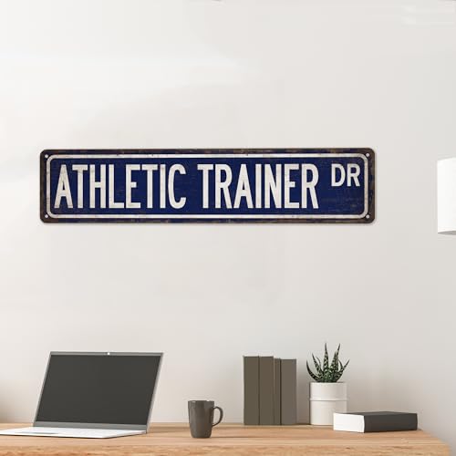 Athletic Trainer Street Sign Athletic Trainer Gift- Made In USA - Gifts For Trainer Athletic Trainer Gifts Fitness Gifts Sports Trainer Gift Custom Sign 104180021075