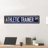 Athletic Trainer Street Sign Athletic Trainer Gift- Made In USA - Gifts For Trainer Athletic Trainer Gifts Fitness Gifts Sports Trainer Gift Custom Sign 104180021075
