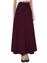 Hybrid & Company Women Versatile Fold Over Waist Maxi Skirt/Convertible Dress