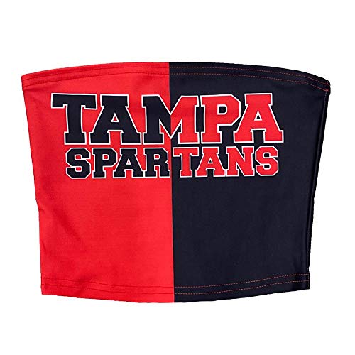 Lojobands Women's Tailgate Outfit College Two Tone Color Block Tube Top Made in USA One Size Fits Most