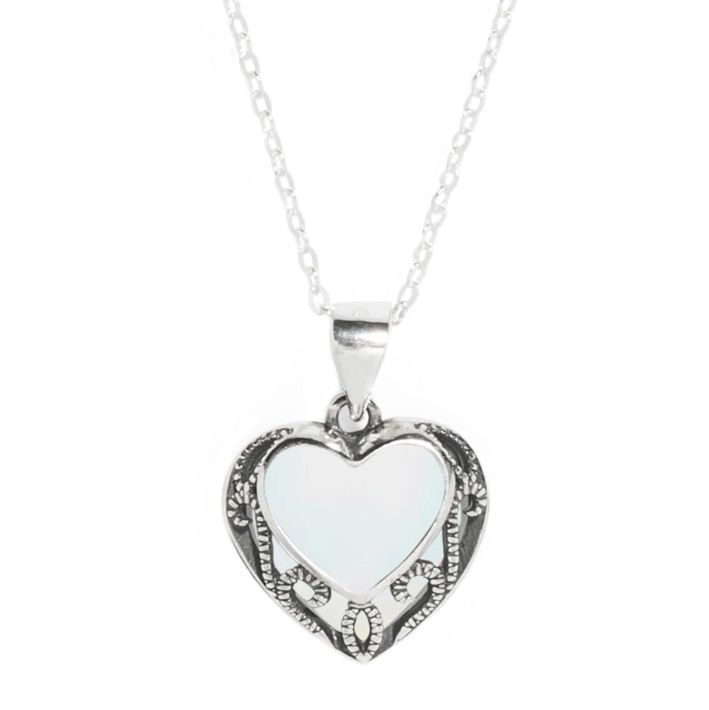 Bottled Up Designs Handmade, Homespun Hearts Necklace, Recycled Vintage Bottles, Sterling Silver, Made in USA, Birthday Gifts, Mothers Day, Women, Anniversary (White 1960s Cold Cream Jar)