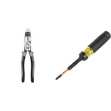 Klein Tools J215-8CR Multitool Pliers, Hybrid Multi Purpose Tool / Crimper, Wire Stripper, Bolt Shearing, Wire Grabbing, Twisting, Looping
