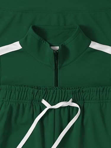 Hat and Beyond Mens Premium USA Made Striped Track Suit Athletic Casual Running Workout Sweat Suit Combo Track Jacket & Pant