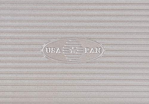 USA Pan Bakeware Mini Sheet Baking Pan Warp Resistant with Nonstick Quick Release Coating, Aluminzed Steel, Set of 2