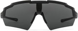 Gatorz Blastshield Sunglass, Black Cerakote Frame, Silver Logo, Smoke Lens - Made in the USA