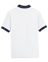 Akwa Men's Short Sleeve Cotton Pique Patriotic Tactical Polo Made in USA