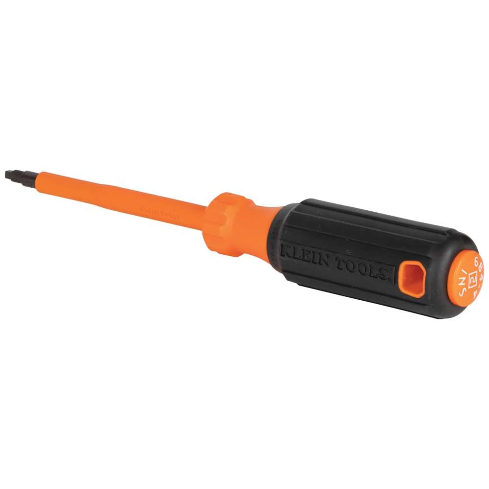 Klein Tools 85073INS Insulated Screwdriver Set features 1000V Phillips, Slotted and Square Tips, Cushion Grip Handles, 3-Piece