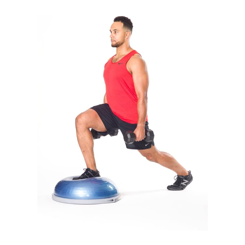 Bosu Pro Multi Functional Home Gym Full Body Balance Strength Trainer Ball Equipment with Guided Workouts and Pump