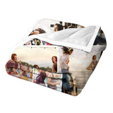 Ships Next Day,Custom Blanket with Picture Made in USA,Personalized Photo Blanket for Family Anniversary Christmas Birthday Halloween Valentines