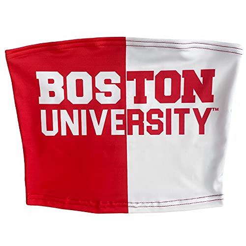 Lojobands Women's Tailgate Outfit College Two Tone Color Block Tube Top Made in USA One Size Fits Most
