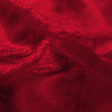 Chill Sack Memory Foam Bean Bag Lounger, 7.5-Feet, Red Furry