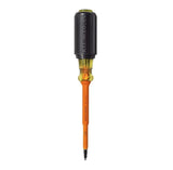 Klein Tools 602-4-INS 1/4-Inch Cabinet Tip Insulated Screwdriver, 4-Inch, Made in USA