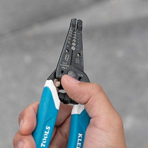 Klein Tools D2000-28 Pliers, Made in USA, Diagonal Cutting Pliers with Angled Head are Heavy-Duty to Cut ACSR, Screws, Nails, Most Hardened Wire, 8-Inch