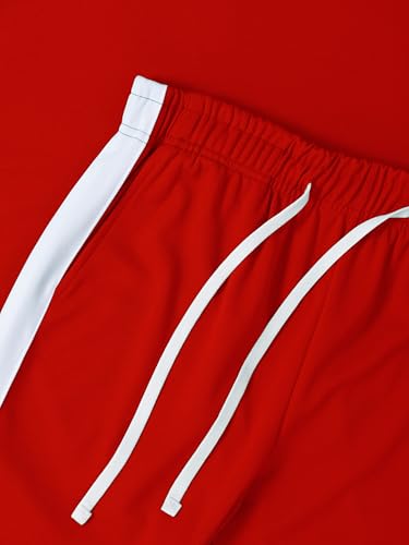 Hat and Beyond Mens Premium USA Made Striped Track Suit Athletic Casual Running Workout Sweat Suit Combo Track Jacket & Pant