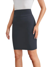 Sweet Hearts Mini Pencil Skirt for Women- Above Knee Silky Basic Bodycon Skirt Made in USA