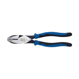 Klein Tools J2000-9NECRTP Side Cutter Linemans Pliers with Tape Pulling and Wire Crimping, High Leverage, 9-Inch