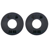 Micro Gainz Kilogram Fractional Weight Plate Set of 2 Plates, .25KG, .50KG or 1KG, Plate Set Designed for Olympic Barbells & Strength Training, Made in USA
